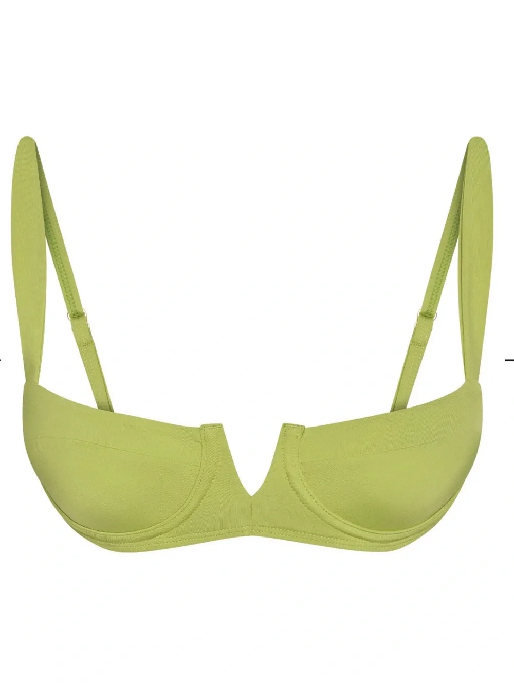 Monday Swimwear Apple Green Underwire Crovelly Top M - Seychelles Bottom Small